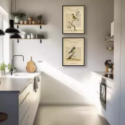 Sale Kirklands Home Birds Diagram III Framed Art Prints, Set of 2 Ivory