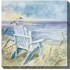 Clearance Kirklands Home Bird's Eye View II Outdoor Canvas Art Print Blue