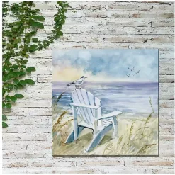 Clearance Kirklands Home Bird's Eye View II Outdoor Canvas Art Print Blue