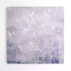 Sale Kirklands Home Birds in a Sky Canvas Art Print Purple