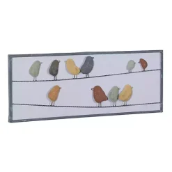 Clearance Kirklands Home Birds on a Wire Metal Wall Plaque