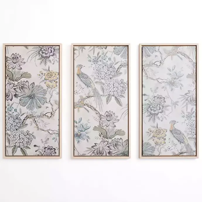 Sale Kirklands Home Birds on Branches Framed Canvas Prints, Set of 3