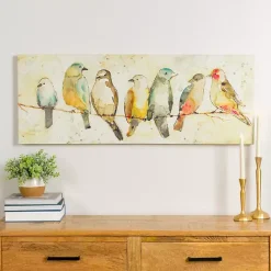 New Kirklands Home Birds on Wire Canvas Art Print