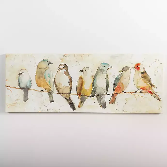 New Kirklands Home Birds on Wire Canvas Art Print
