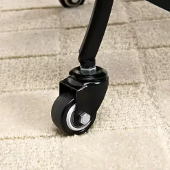 Clearance Kirklands Home & Brown Wood 2-Tier Odessa Bar Cart Black