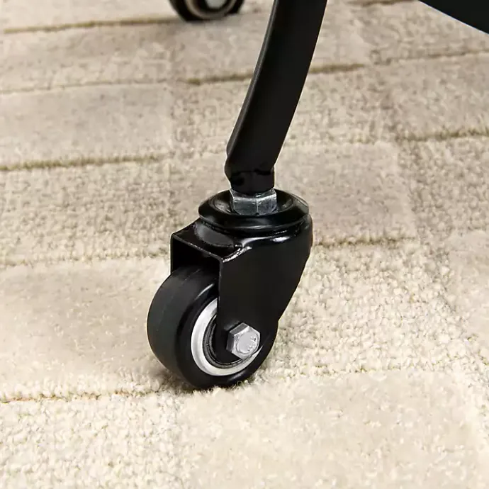 Clearance Kirklands Home & Brown Wood 2-Tier Odessa Bar Cart Black