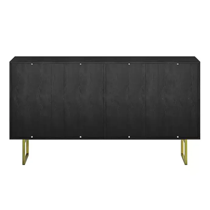 Discount Kirklands Home Black & Ivory Sunburst 4-Door Sideboard