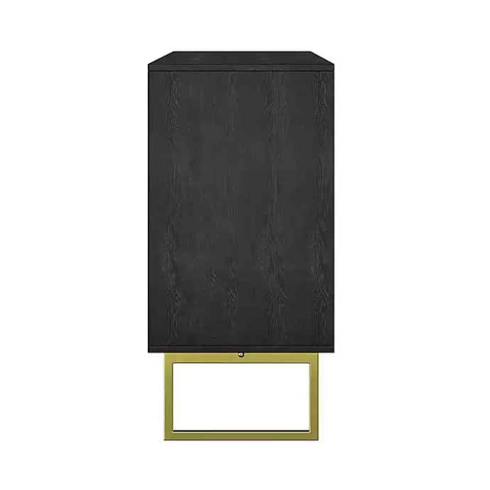 Discount Kirklands Home Black & Ivory Sunburst 4-Door Sideboard