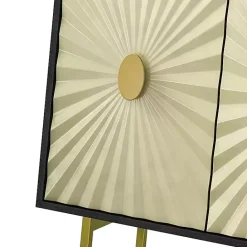 Discount Kirklands Home Black & Ivory Sunburst 4-Door Sideboard