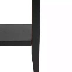 Clearance Kirklands Home & Oak 4-Drawer Charlotte Sideboard Black