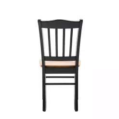 Hot Kirklands Home Black & Oak Wood Shaker Dining Chairs, Set of 2 Brown