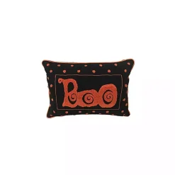 Best Kirklands Home Black & Orange Boo Polka Dot Halloween Pillow