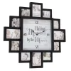 New Kirklands Home Black 12 Photo Frame Collage Clock