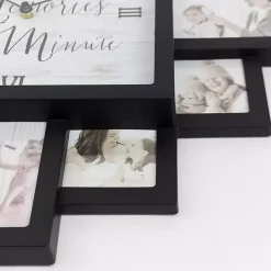 New Kirklands Home Black 12 Photo Frame Collage Clock