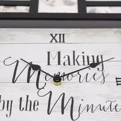 New Kirklands Home Black 12 Photo Frame Collage Clock