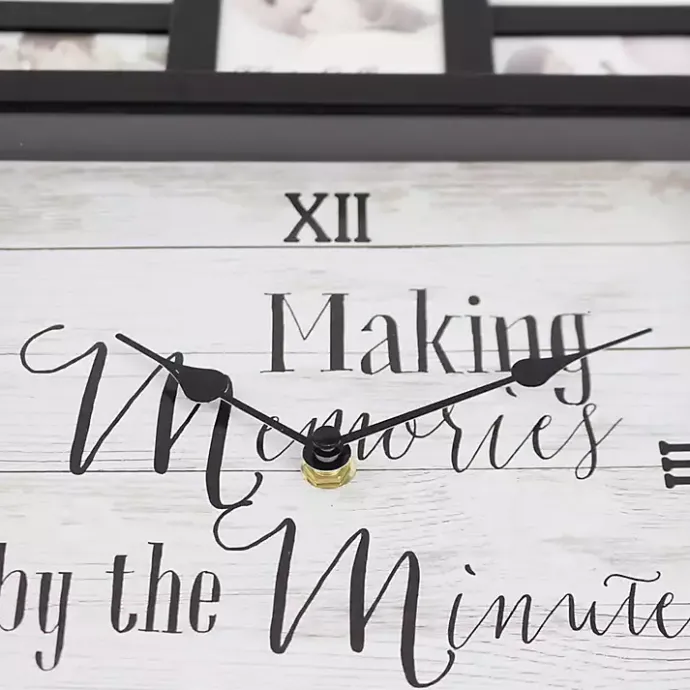 New Kirklands Home Black 12 Photo Frame Collage Clock