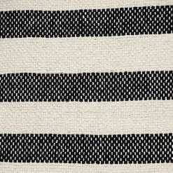 Kirklands Home Black & White Bungalow Stripe Throw Pillow