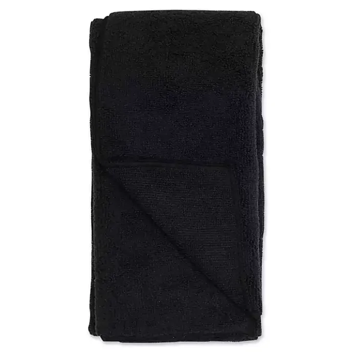 Kirklands Home Black & White Embroidered Paw Pet Towels, Set of 3
