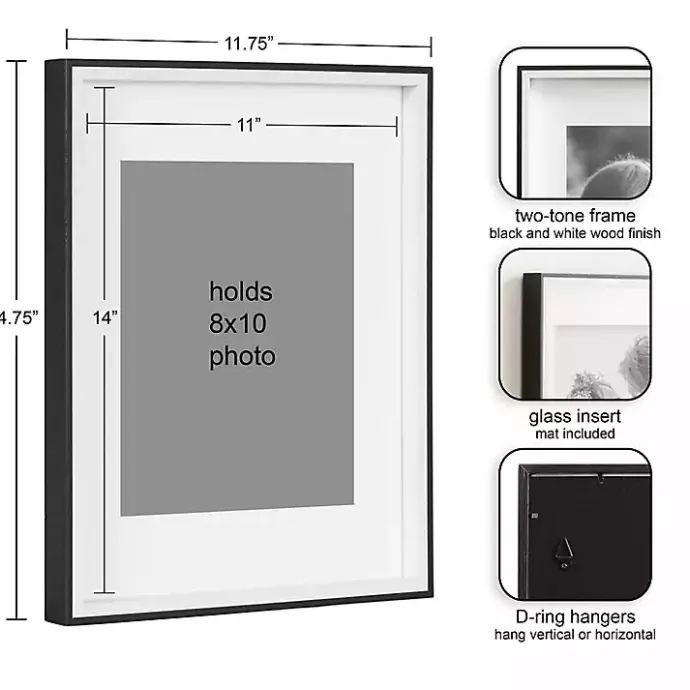 Clearance Kirklands Home Black & White Gibson 4-pc. Gallery Wall Frame Set