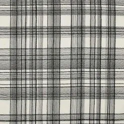 Hot Kirklands Home Black & White Handwoven Plaid Throw Pillow