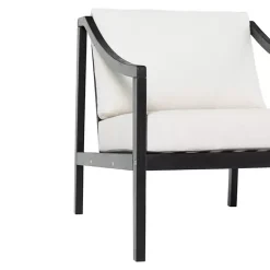 Discount Kirklands Home Black Acacia Wood Outdoor Club Chair