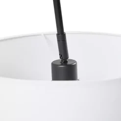 Clearance Kirklands Home Black Adjustable Arm Modern Floor Lamp White