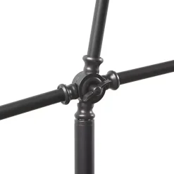 Clearance Kirklands Home Black Adjustable Arm Modern Floor Lamp White