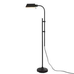 Discount Kirklands Home Adjustable Height Pharmacy Floor Lamp Black