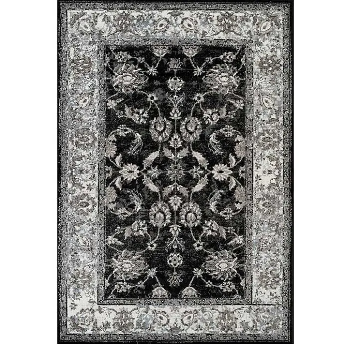 Best Kirklands Home Black Alex Area Rug, 5x7
