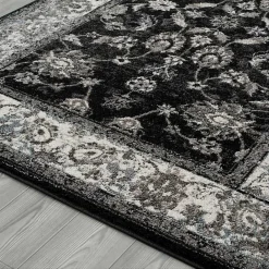 Best Kirklands Home Black Alex Area Rug, 5x7