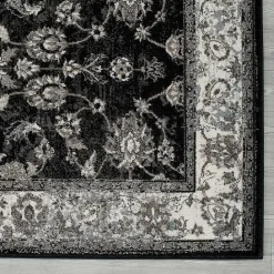 Best Kirklands Home Black Alex Area Rug, 5x7