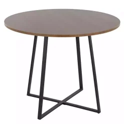 Sale Kirklands Home Black and Canary Cosmo Round Dining Table Brown