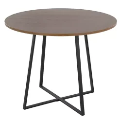 Sale Kirklands Home Black and Canary Cosmo Round Dining Table Brown