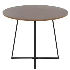 Sale Kirklands Home Black and Canary Cosmo Round Dining Table Brown