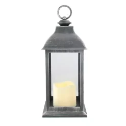 Discount Kirklands Home and Brushed Silver LED Candle Lantern Black