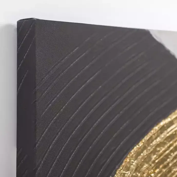 Outlet Kirklands Home Black and Gold Curves Canvas Art Prints, Set of 2