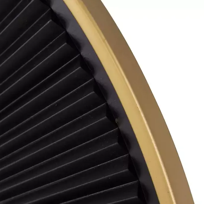 Sale Kirklands Home and Gold Double Ribbed Wall Mirror Black