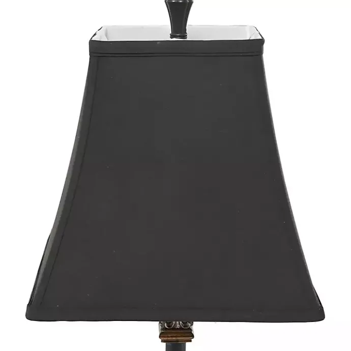 Hot Kirklands Home and Gold Fleur De Lis Buffet Lamp Black