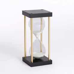 Outlet Kirklands Home Black and Gold Hourglass