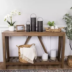 Outlet Kirklands Home and Gold Laser Cut Floral Lanterns, Set of 3 Black