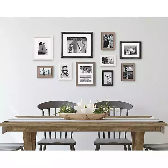 Clearance Kirklands Home Black and Gray 10-pc. Gallery Wall Frame Set