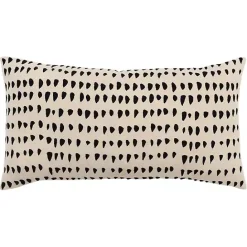 Hot Kirklands Home Black and Natural Animal Patterned Lumbar Pillow