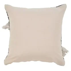 Hot Kirklands Home Black and Natural Mingled Texture Pillow