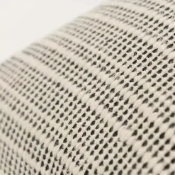 Hot Kirklands Home and Natural Sea Striped Pillow Black