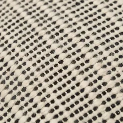 Hot Kirklands Home and Natural Sea Striped Pillow Black