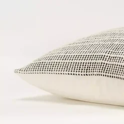 Hot Kirklands Home and Natural Sea Striped Pillow Black