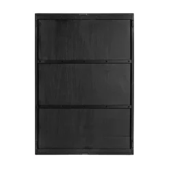 Outlet Kirklands Home Black and Natural Wood Botanical Wall Plaque