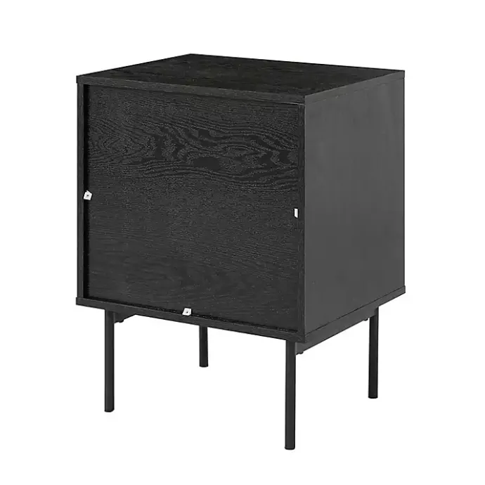 Clearance Kirklands Home Black and Natural Wood 2-Drawer Nightstand