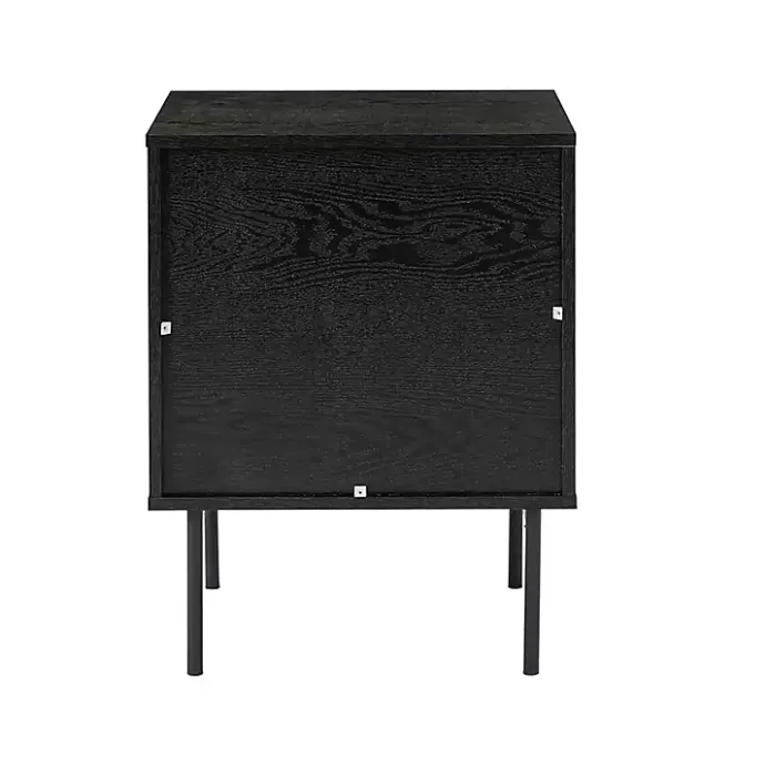 Clearance Kirklands Home Black and Natural Wood 2-Drawer Nightstand