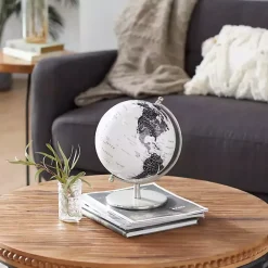 Outlet Kirklands Home Black and White Aluminum Globe